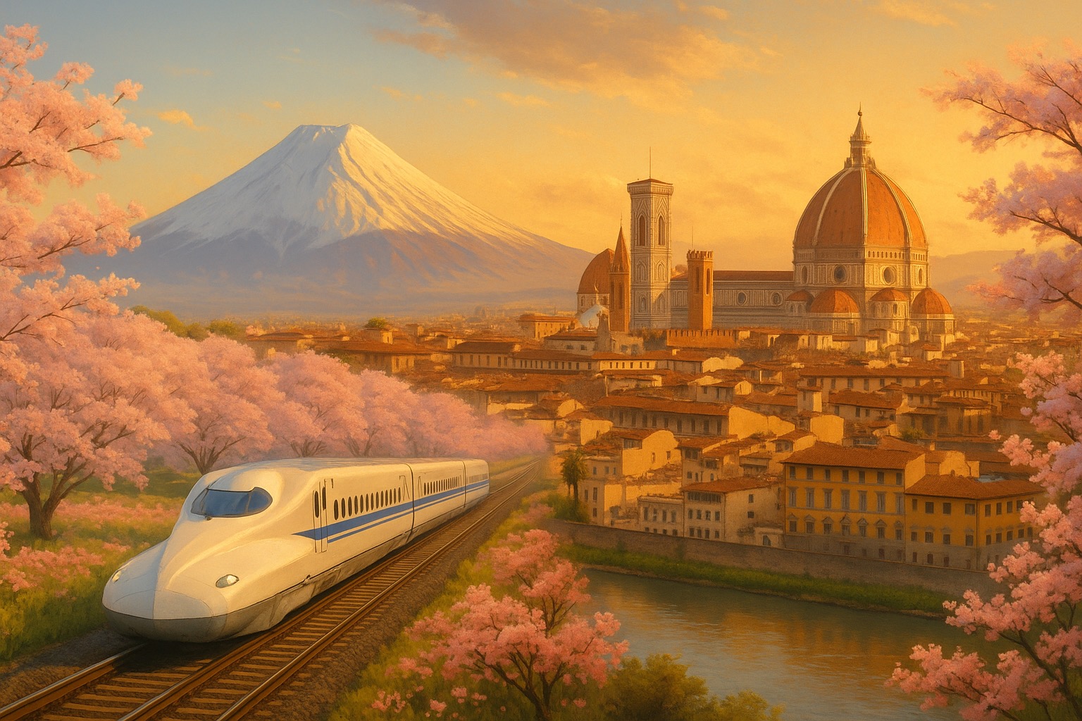 O Caminho de Ferro, as Cerejeiras e o Renascimento