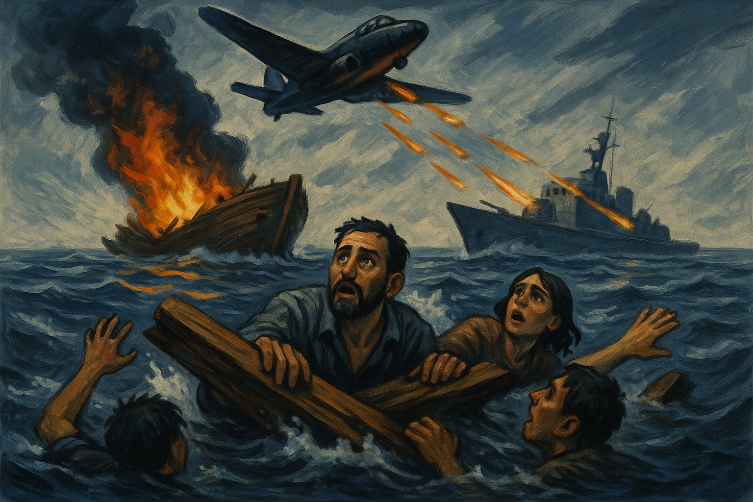 Náufragos sob fogo: o que Nuremberg diria ao mar