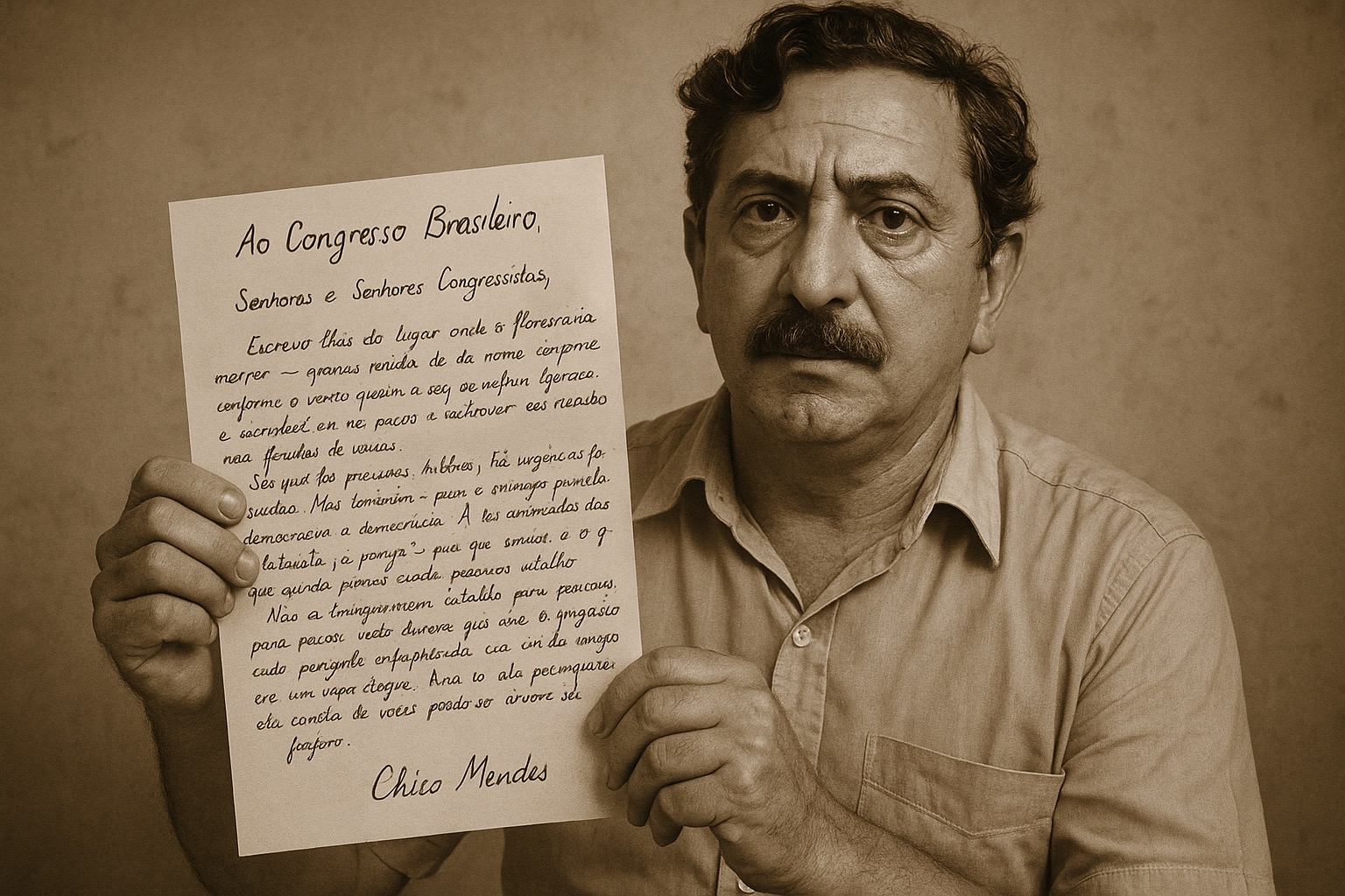 Carta apócrifa de Chico Mendes ao Congresso Brasileiro(sobre as recentes mudanças na legislação ambiental)