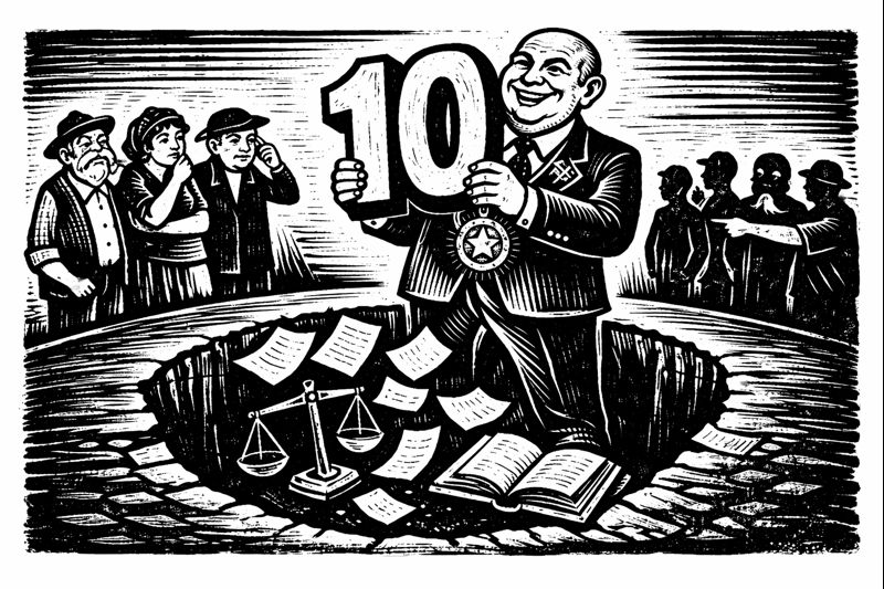 O deputado nota dez e o povo nota zero