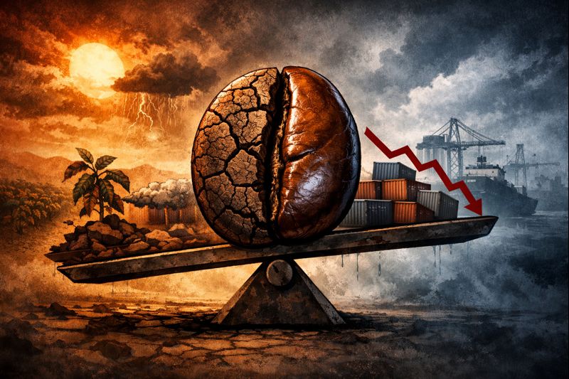 O café entre o clima e a incerteza comercial