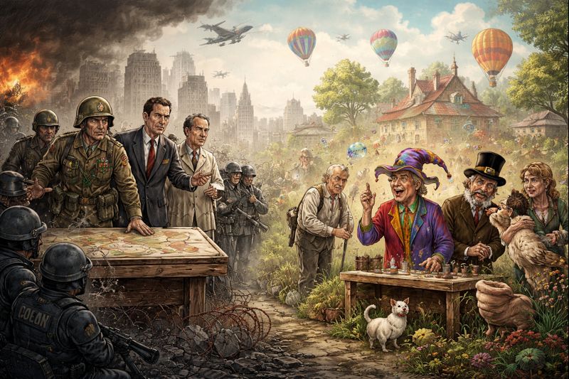 Quando os loucos parecem os últimos lúcidos