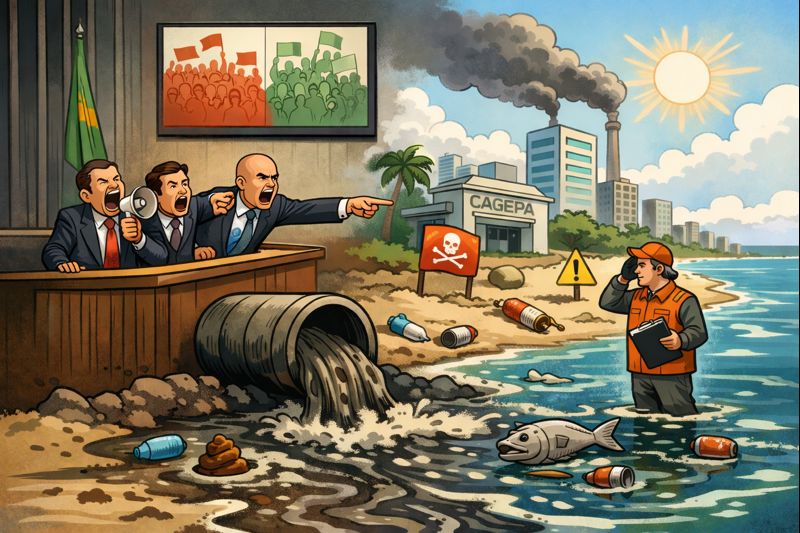 A poluição e o ruído político