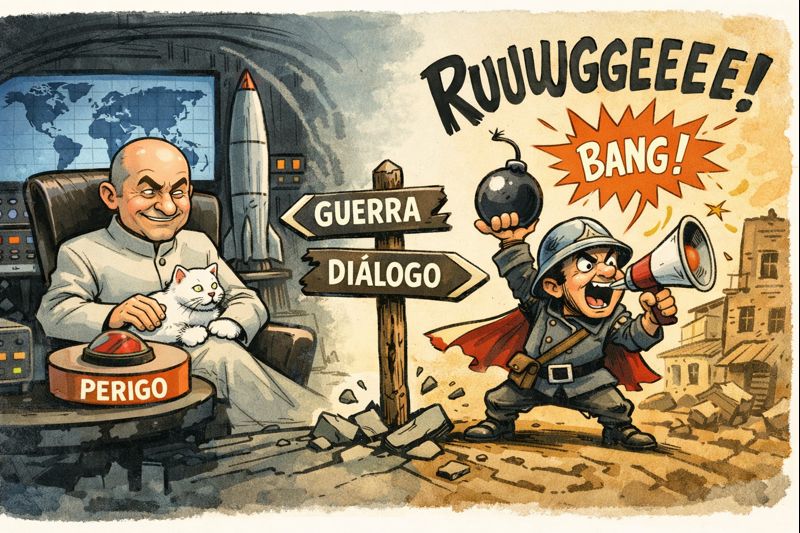 O mundo entre o vilão e o rato que ruge