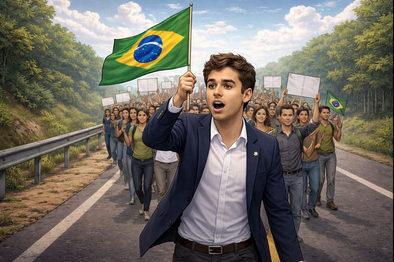 A longa marcha de Nikolas e a política do ruído