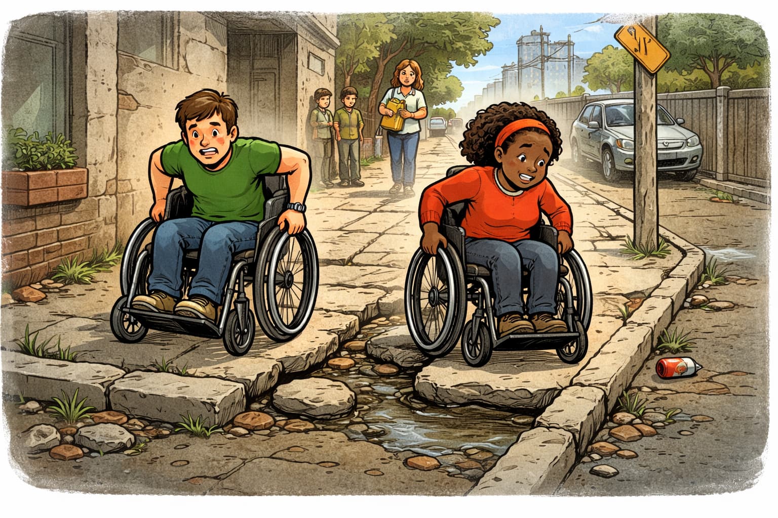 A cidade que exclui pelo chão