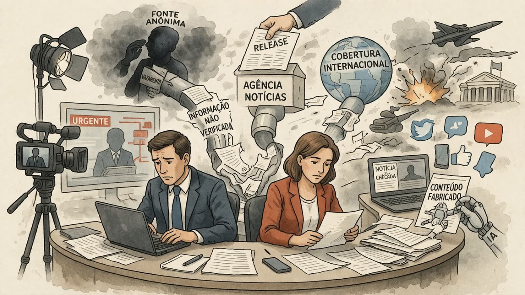 Editorialização, pressa, anonimato e vazamentos: riscos à credibilidade