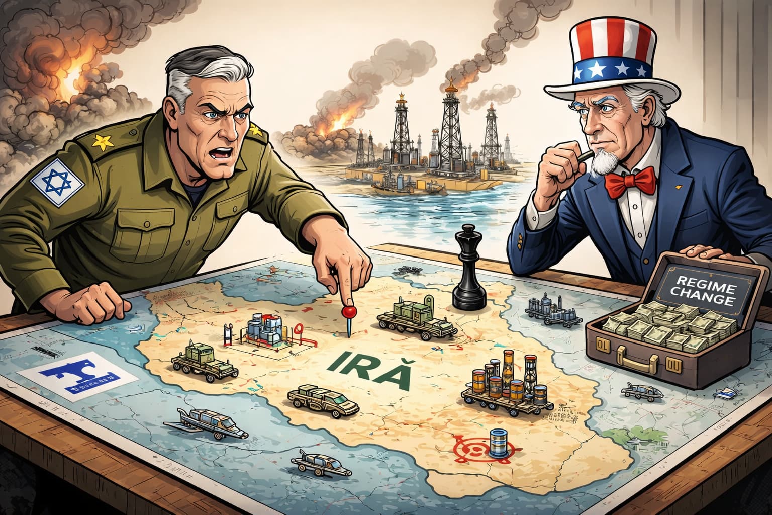 Entre a neutralização militar e a mudança de regime