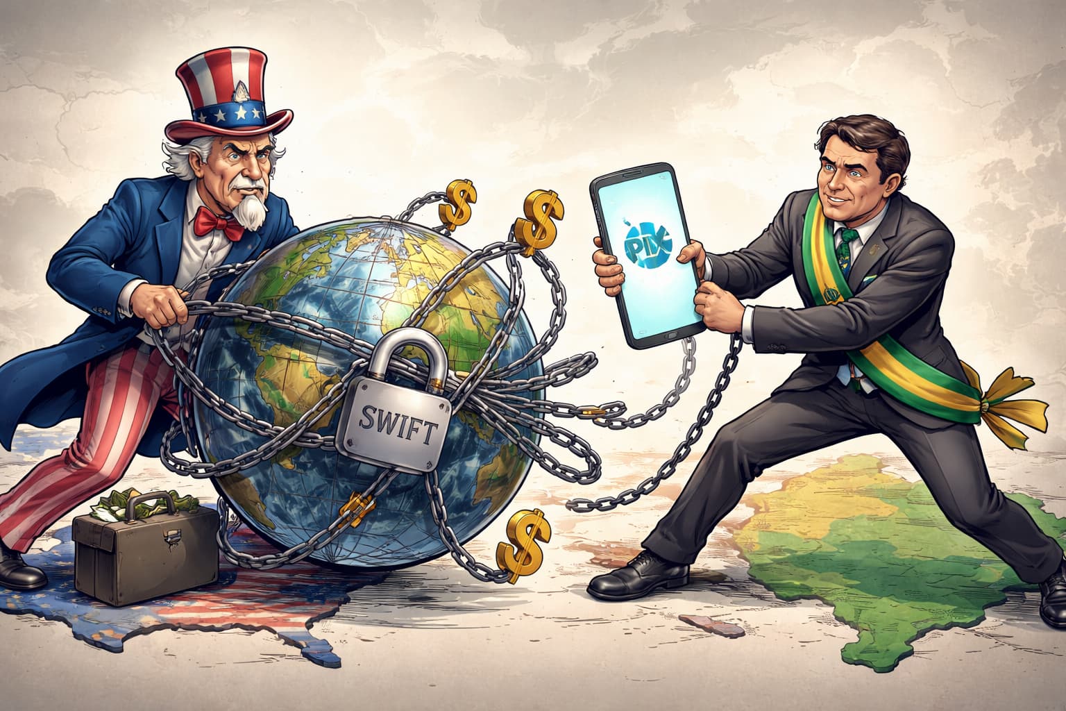 Soberania sob pressão: entre o PIX e o SWIFT
