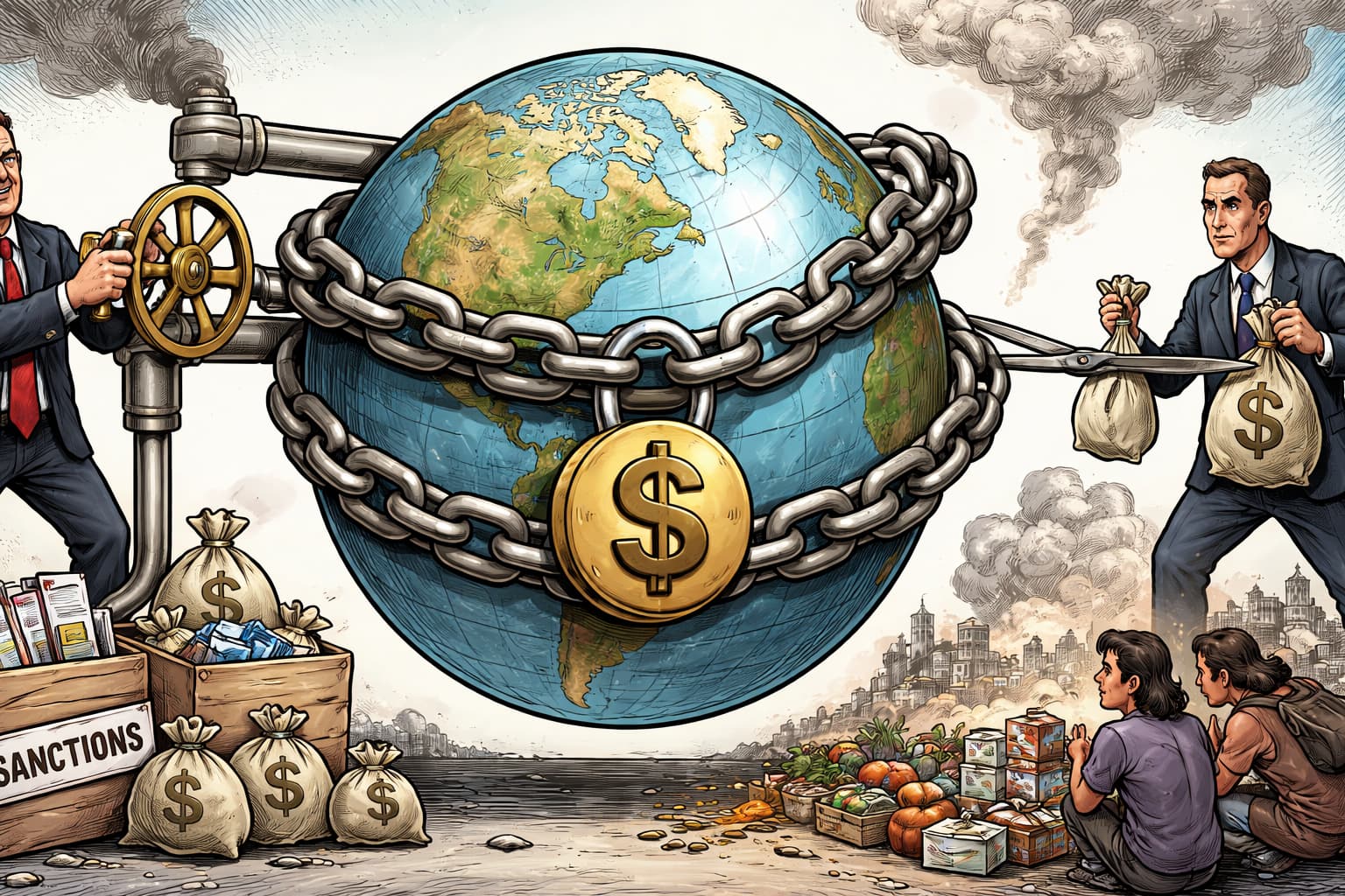 Armas econômicas: o poder que não dispara, mas asfixia