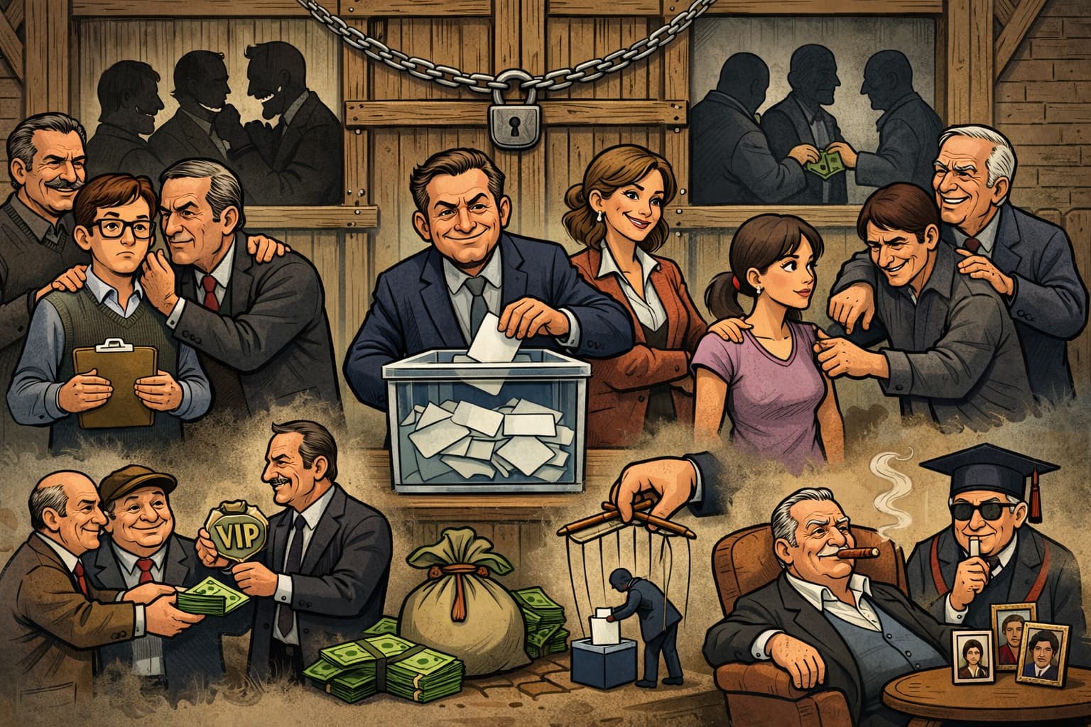 A falsa democracia das instituições fechadas