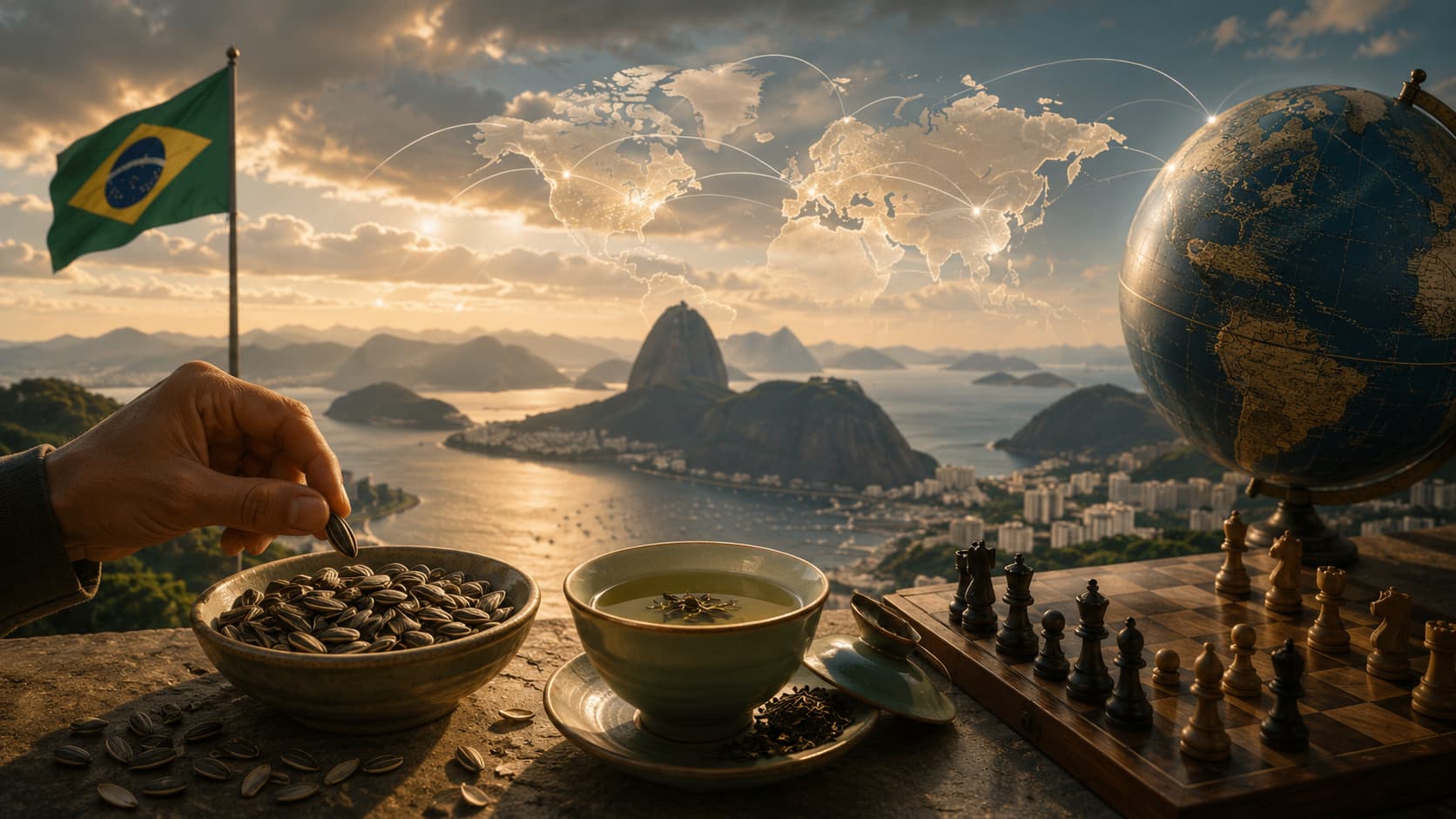 O Brasil Entre as Sementes de Girassol e as Folhas de Chá