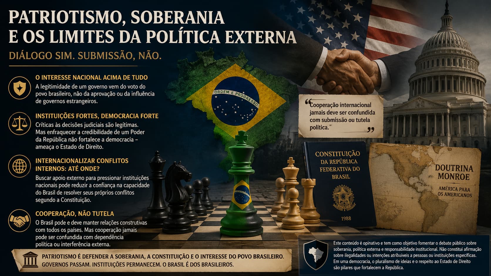 Patriotismo, soberania e os limites da política externa
