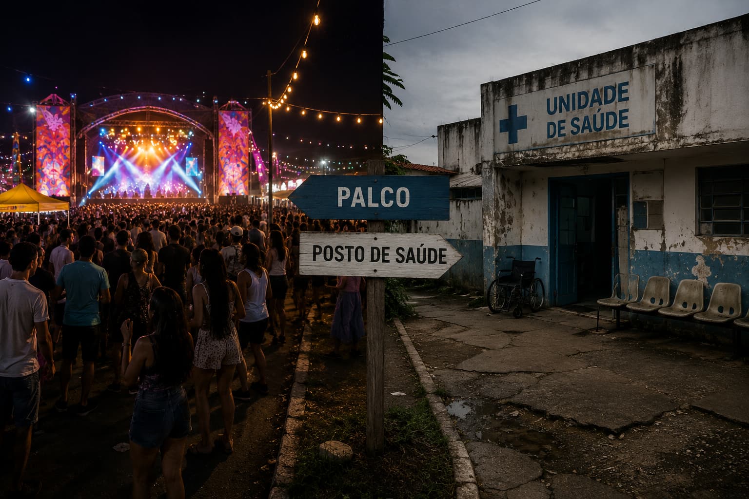 Entre o Palco e o Posto de Saúde