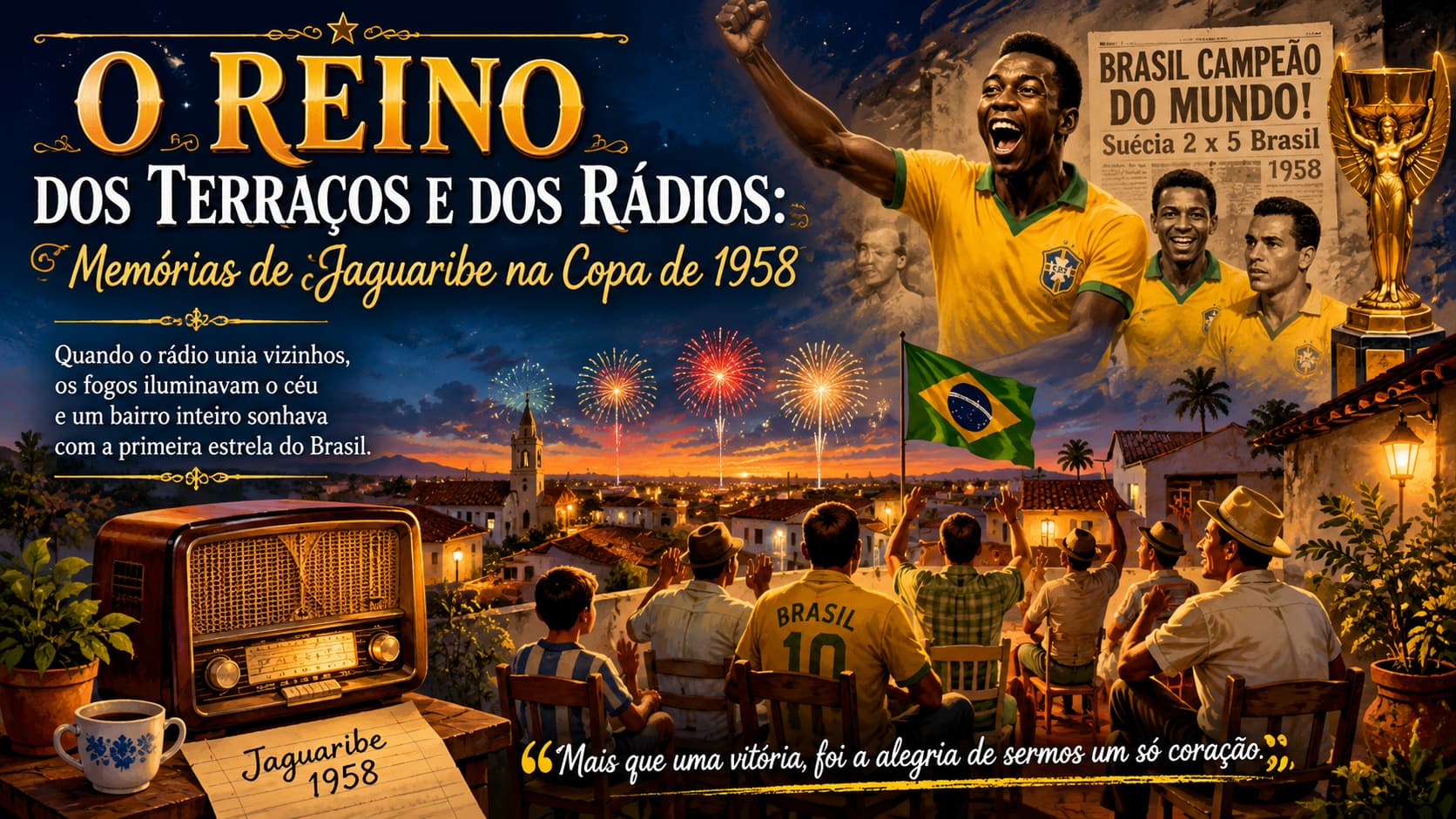 O Reino dos Terraços e dos Rádios: Memórias de Jaguaribe na Copa de 1958