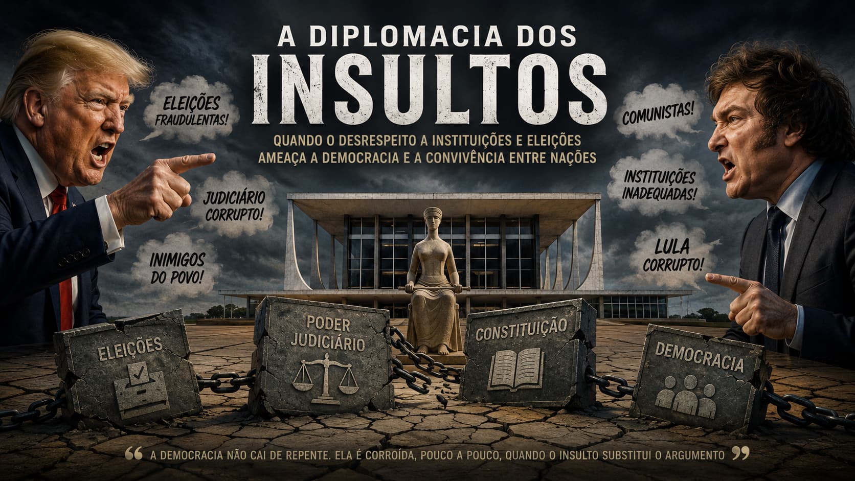 A diplomacia dos insultos