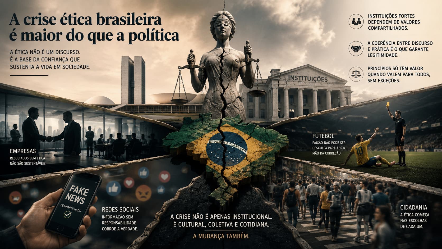 A crise ética brasileira é maior do que a política