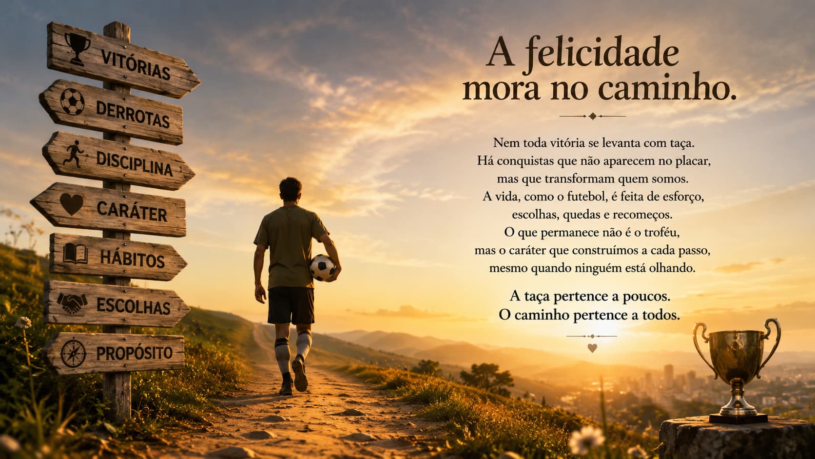 A felicidade mora no caminho