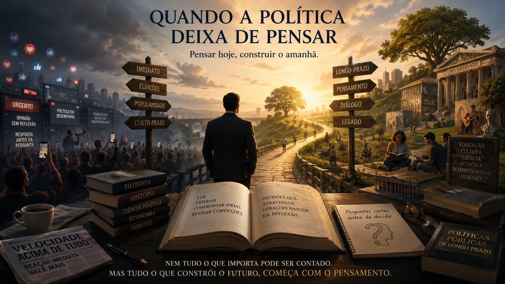 Quando a política deixa de pensar