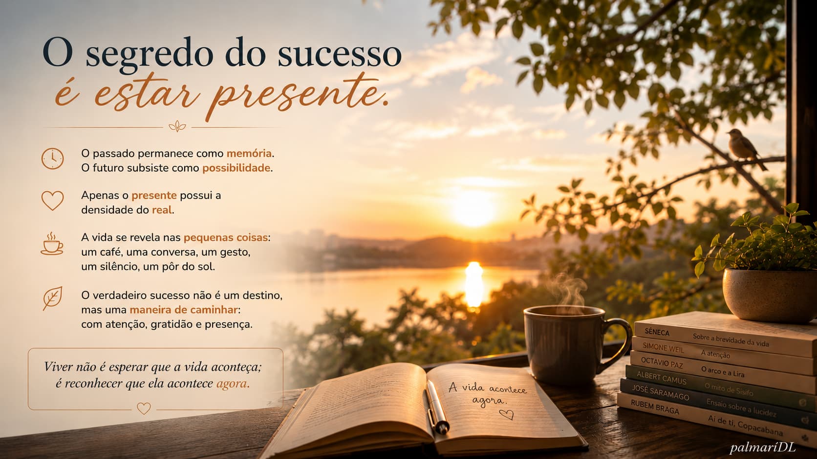 O segredo do sucesso é estar presente