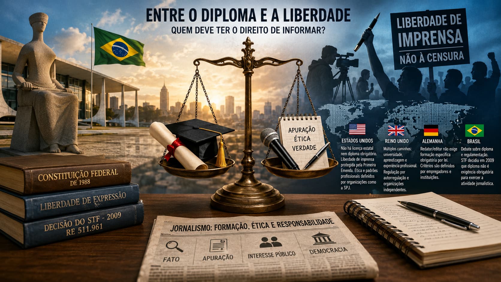 Entre o diploma e a liberdade
