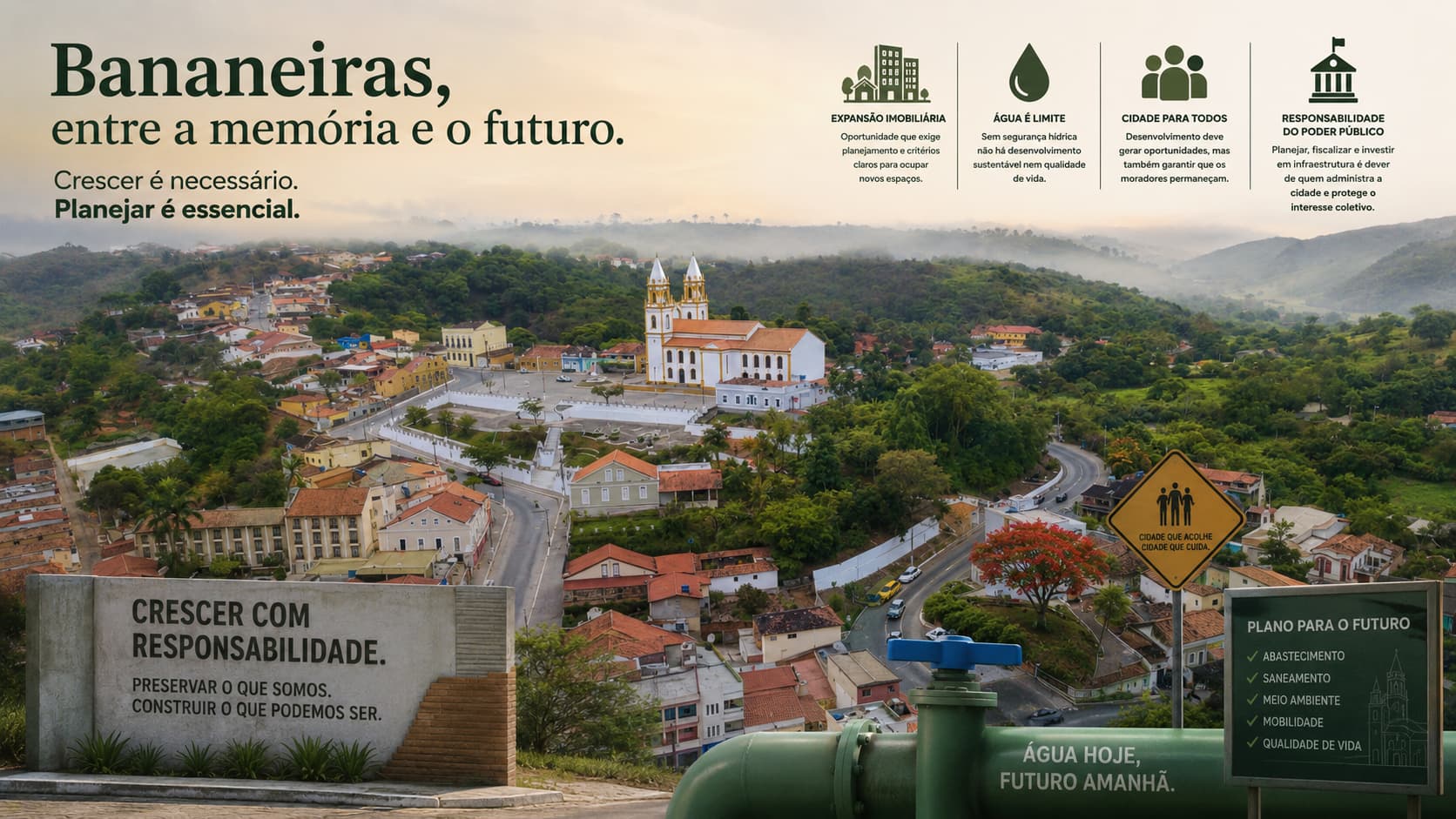 Bananeiras: crescimento, água e responsabilidade pública