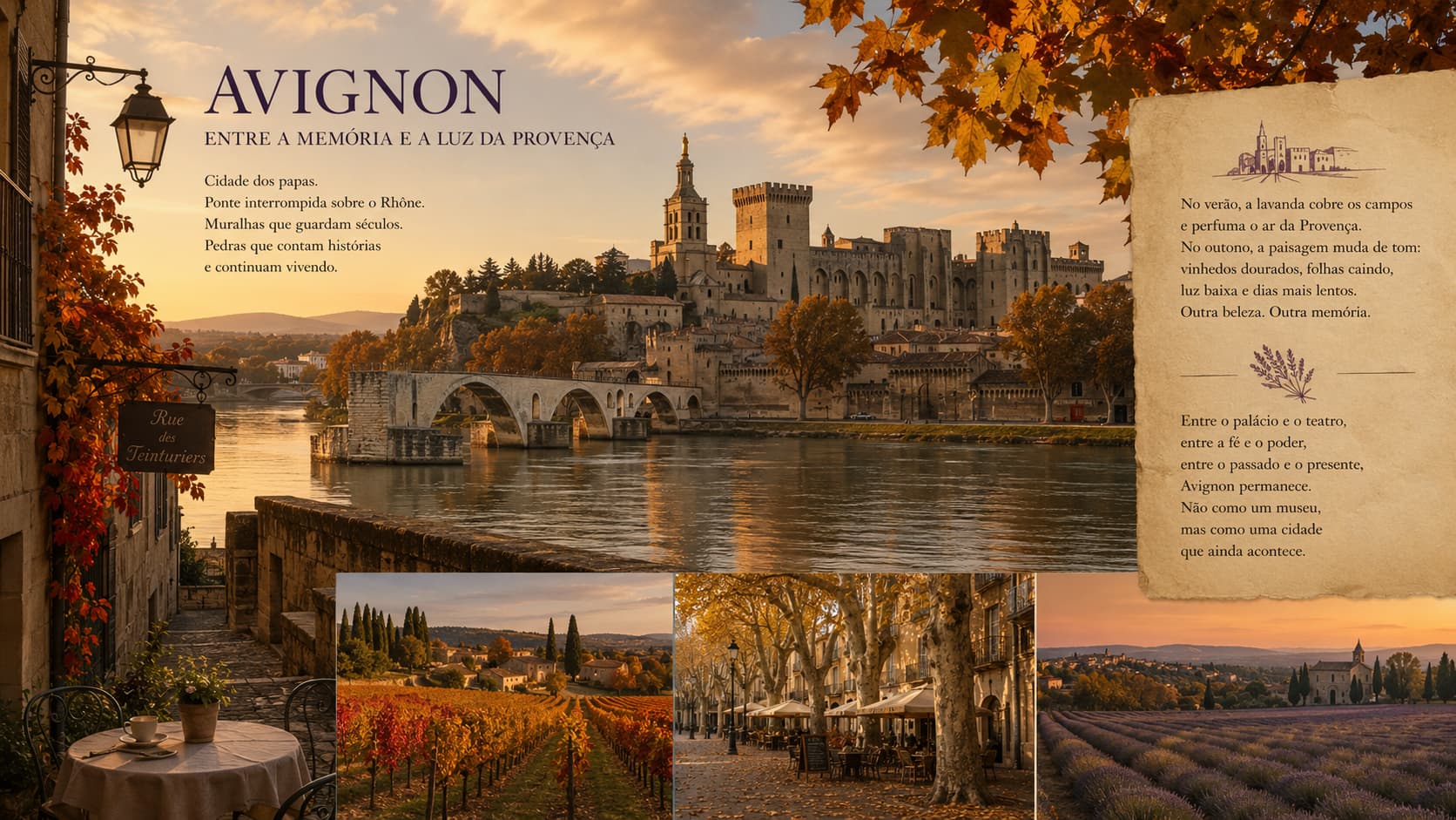 Avignon, entre a memória e a luz da Provença