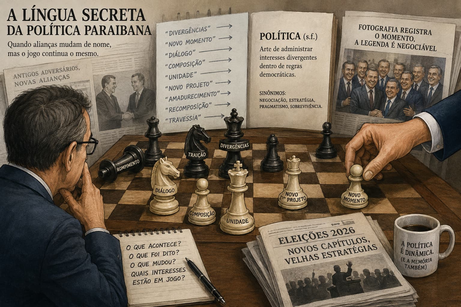 A língua secreta da política paraibana