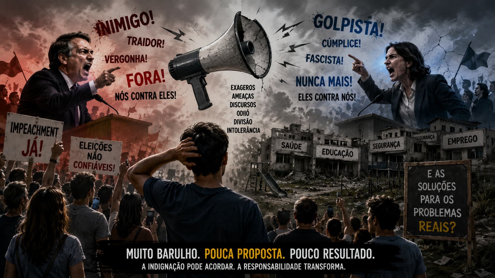 Quando a política aprende a gritar