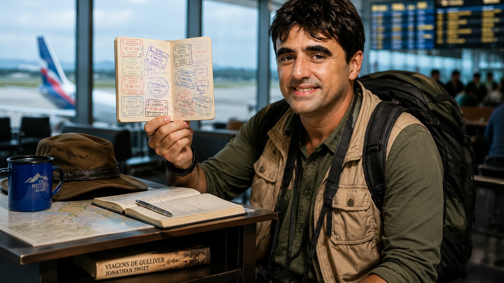 As viagens de Thélio e uma lembrança de Gulliver