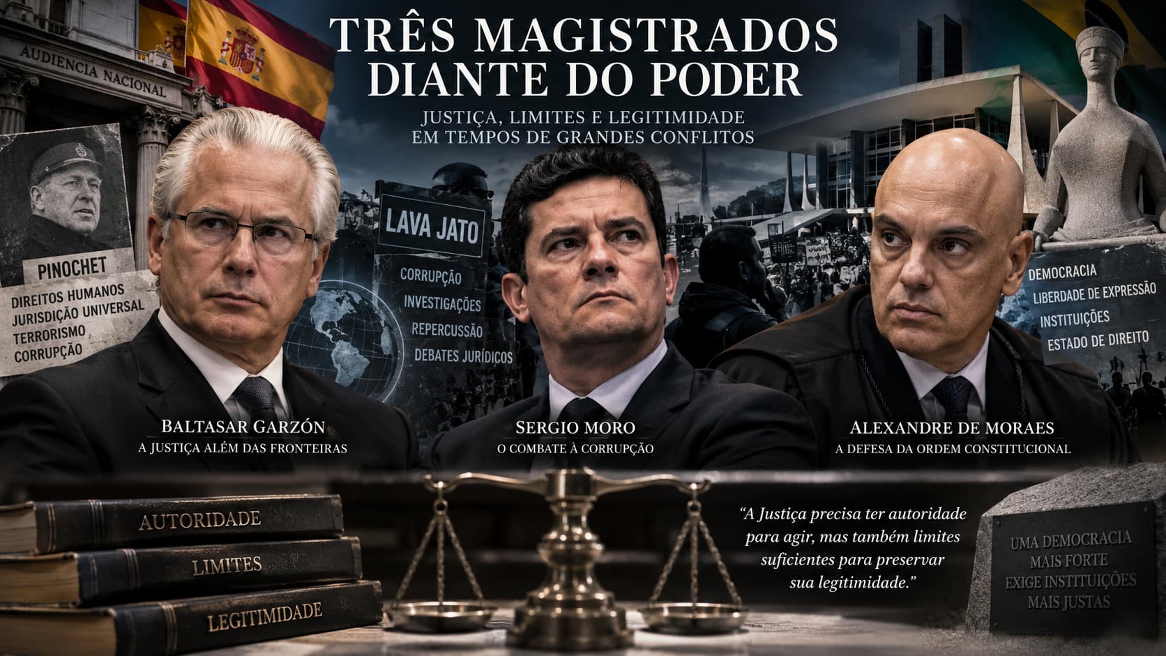 Três magistrados diante do poder