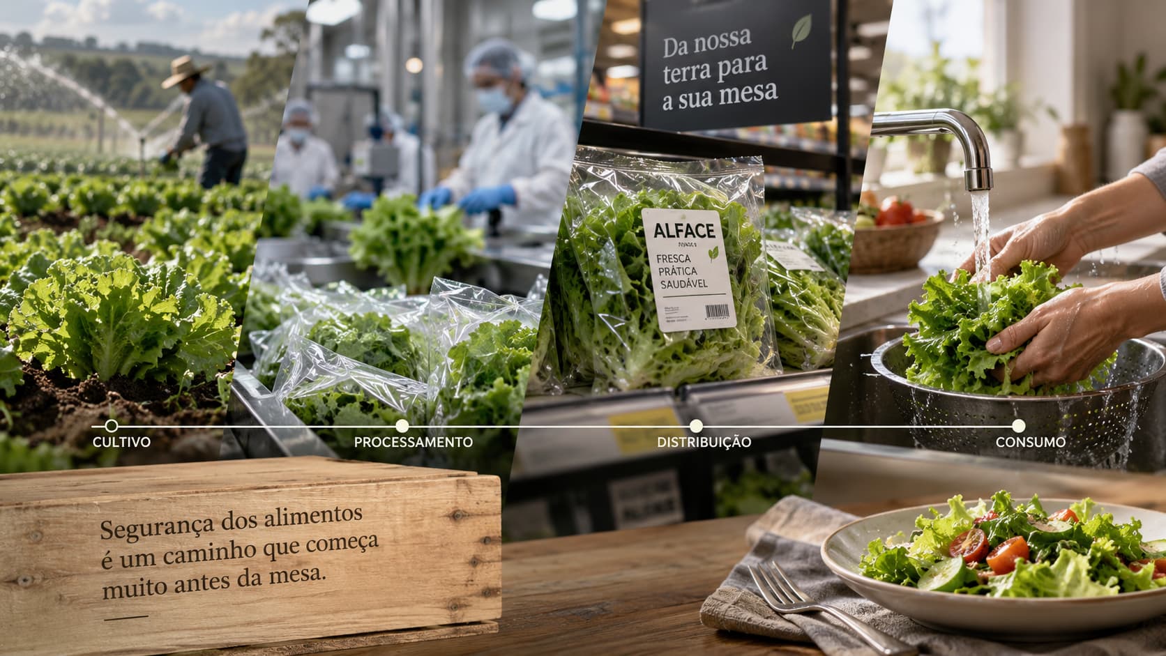 A alface e a responsabilidade pela segurança dos alimentos