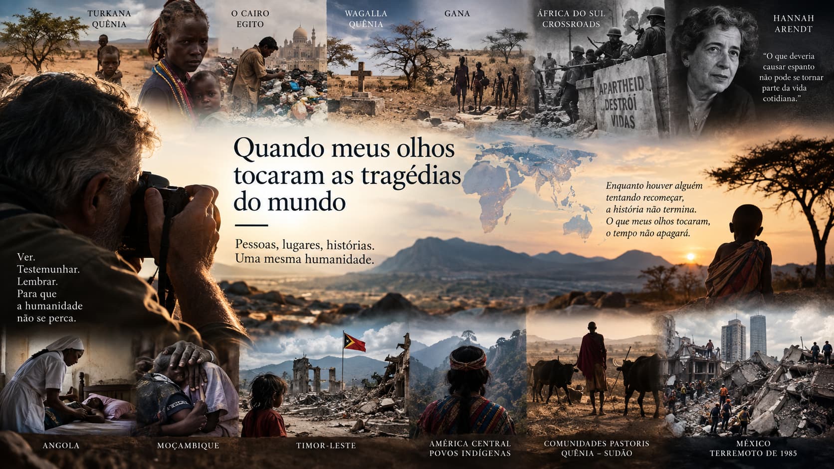 Quando meus olhos tocaram as tragédias do mundo