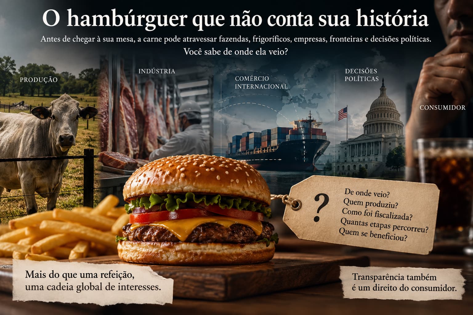 O hambúrguer que não conta sua história