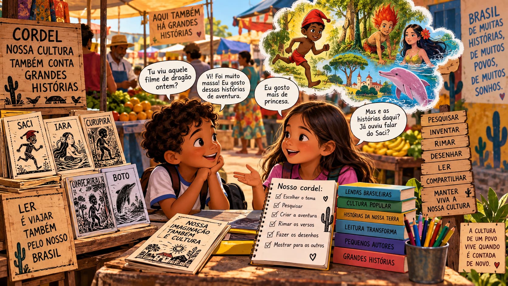 Um cordel no mercado popular