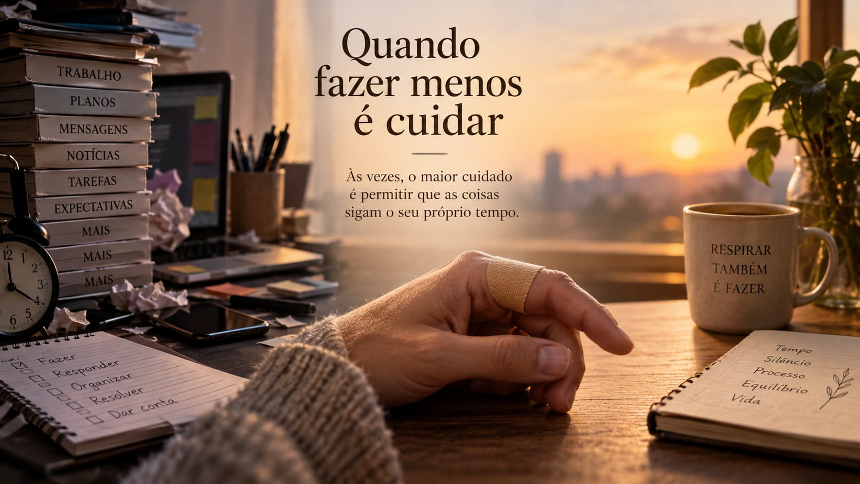 Quando fazer menos é cuidar